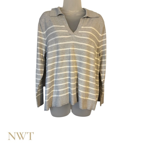 croft & barrow Sweaters - NWT SOFT NEUTRAL V-Neck Sweater PLUS/PETITE   XXLARGE/PET   #P